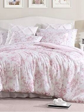 Laura Ashley Pink Floral Comforter Set